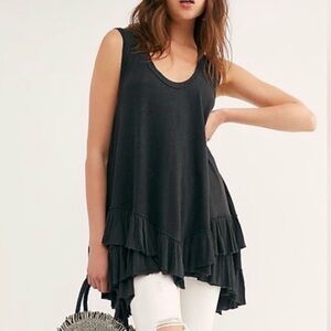 Free People “We The Free” Ruffle Hem Tank